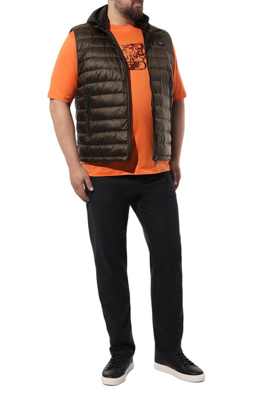 Хлопковая футболка Zilli MBZ-NT580-LE0N1/MC01/62-64 Оранжевый  MBZ-NT580-LE0N1/MC01/62-64 Фото 2