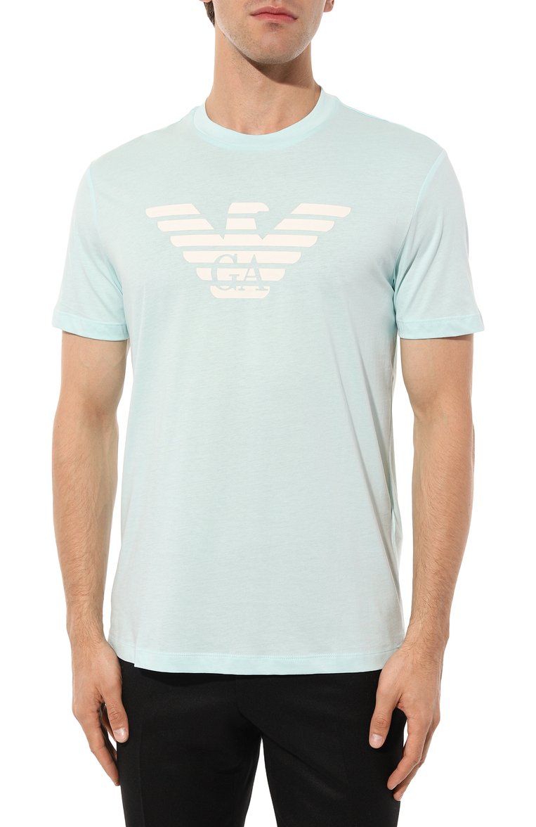 Хлопковая футболка EMPORIO ARMANI, арт. 8N1TN5/1JPZZ, фото 1