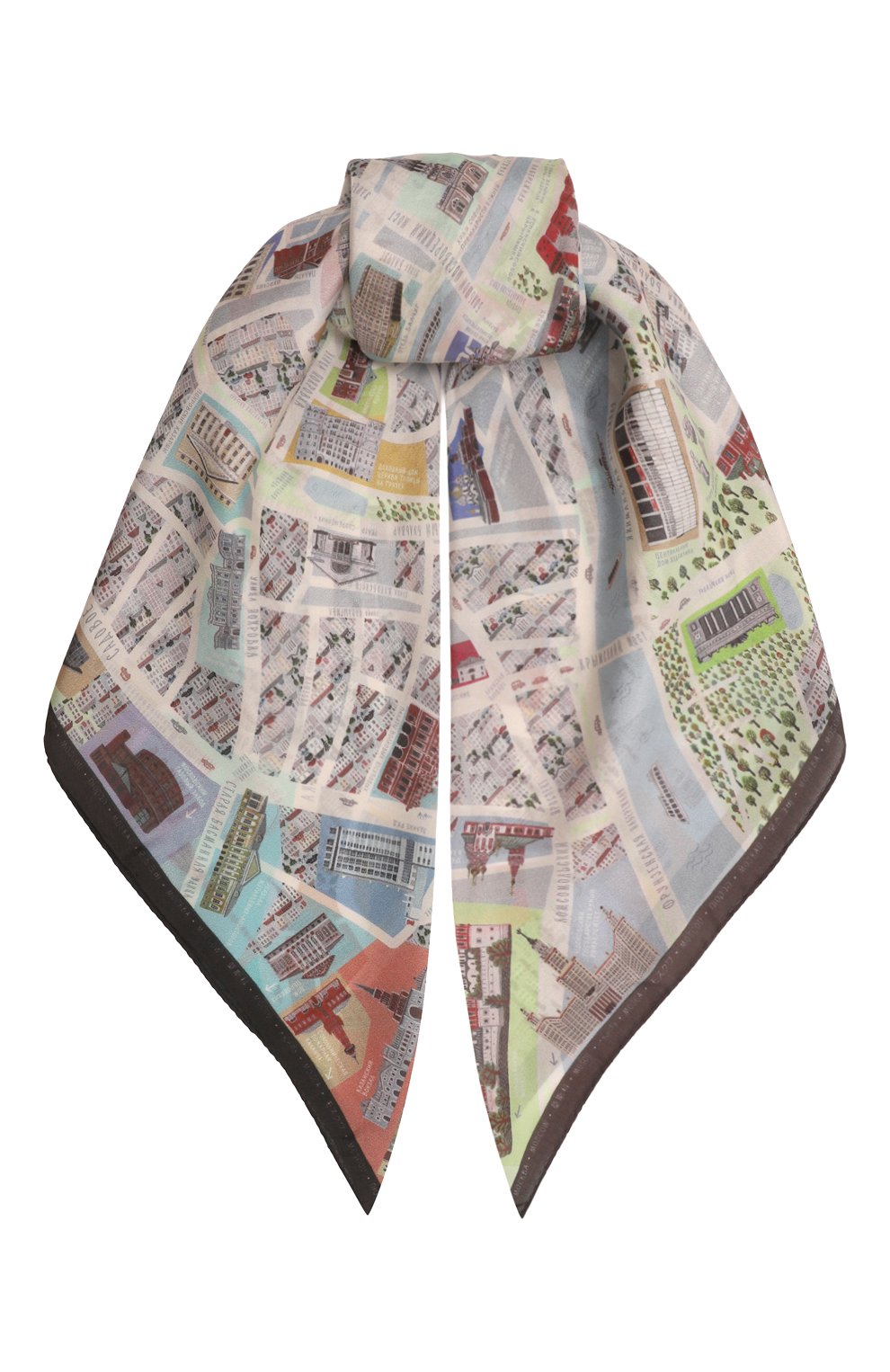 Шелковый платок москва GOURJI, арт. 91143137/44172, фото 1