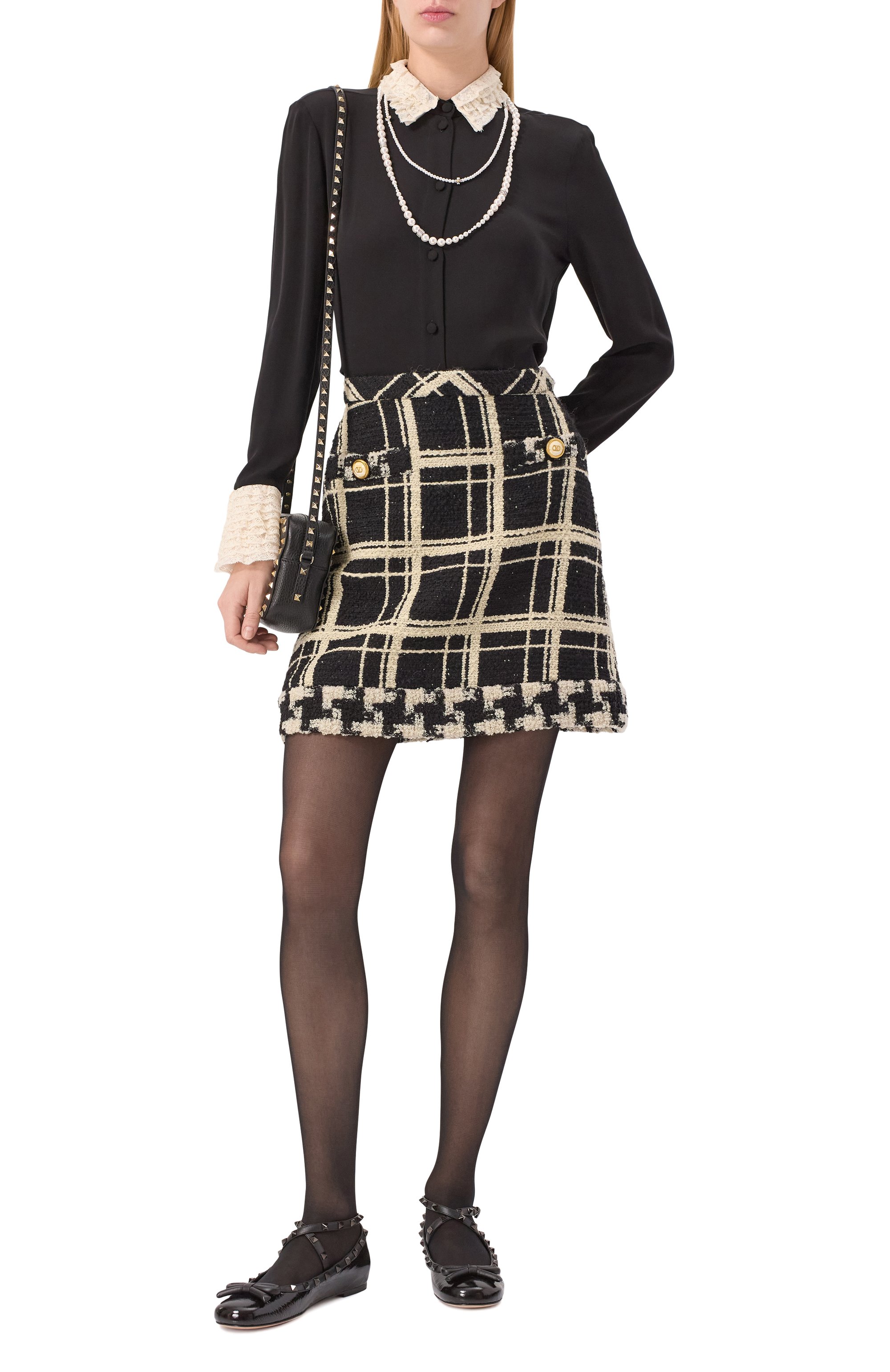 Шелковая блузка VALENTINO, арт. 6B3AB7321MH, фото 2