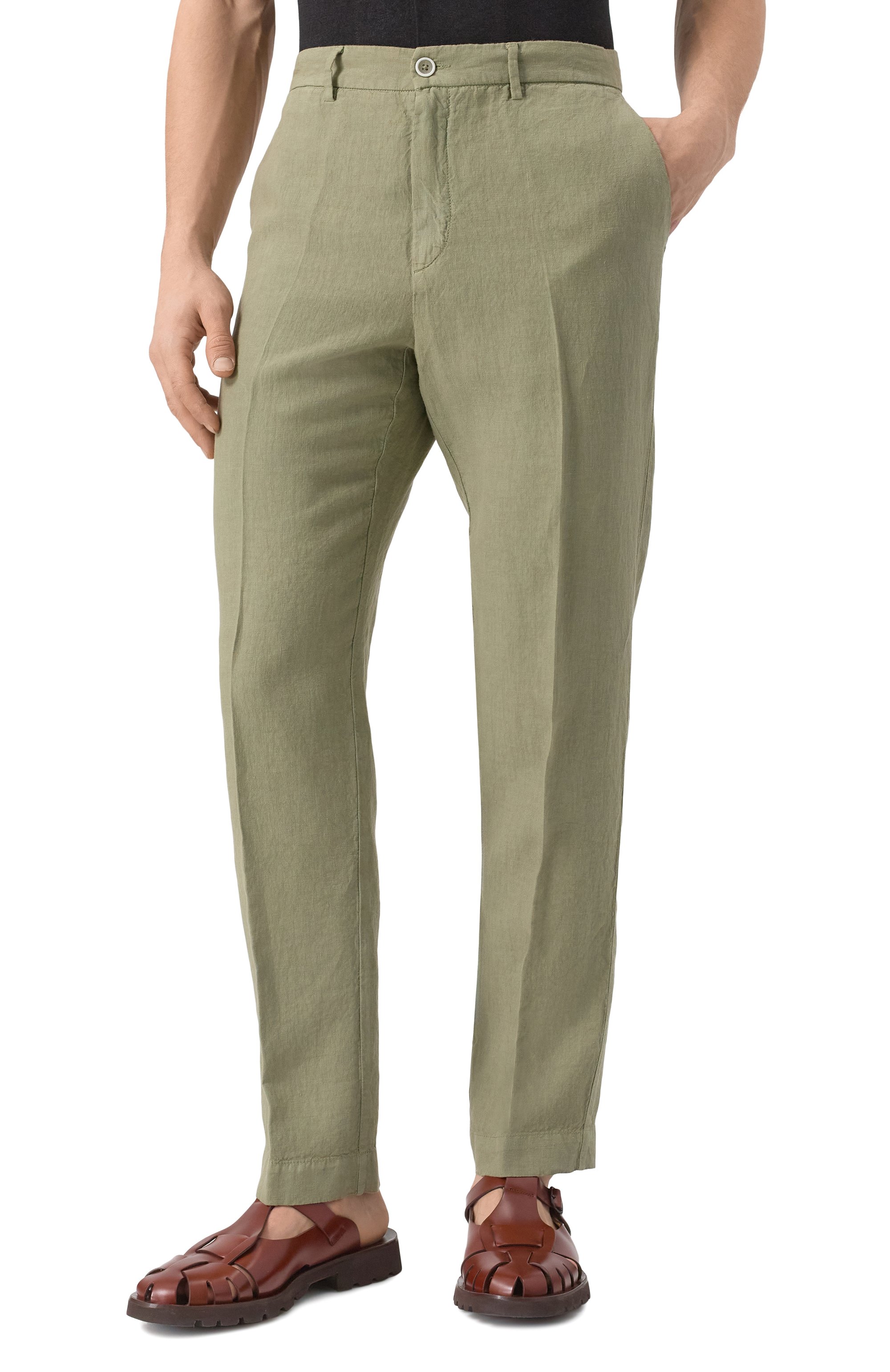 Льняные брюки 120% LINO, арт. 32ALIM2411/0253/000, фото 3