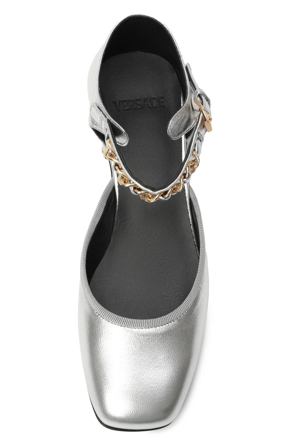 Кожаные туфли VERSACE, арт. 1016546/1A11702/30-33, фото 4