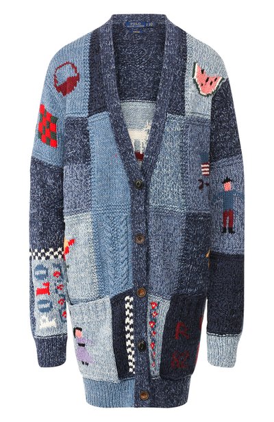 Женский кардиган из хлопк а и шерсти POLO RALPH LAUREN, арт. 211752629
