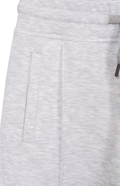 Джоггеры из хлопка и кашемира BRUNELLO CUCINELLI, арт. BM831E331A, фото 3