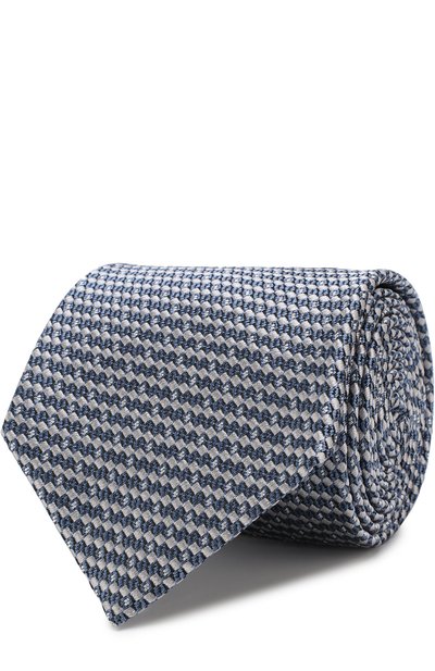 Мужской шелковый галстук с узором BRIONI, арт. 061D00/07494