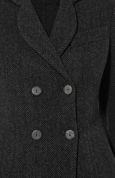 Шерстяной жакет EMPORIO ARMANI темно-серого цвета по цене 86900 руб., арт. H4NG21/E2113, фото 5 Шерстяной жакет EMPORIO ARMANI, арт. H4NG21/E2113, фото 5