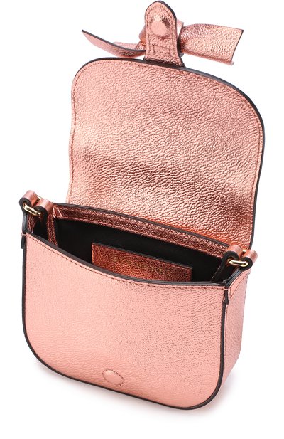 Кожаная сумка с металлизированной отделкой и бантом BURBERRY, арт. 4059552, фото 3