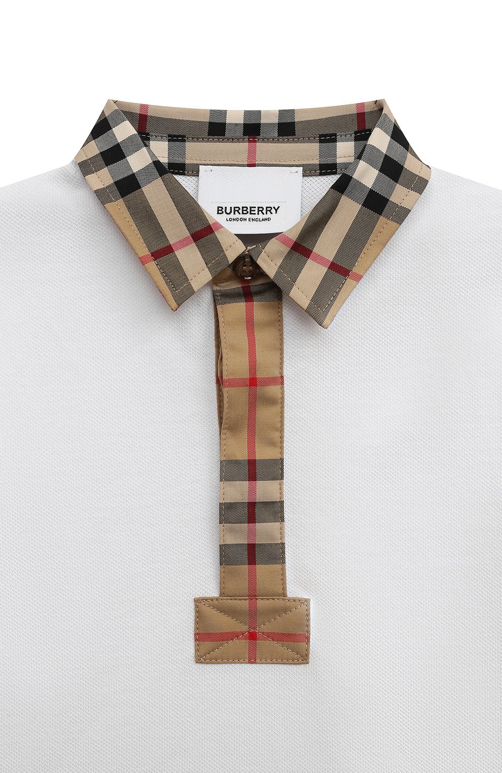 Хлопковое поло BURBERRY, арт. 8054189, фото 3