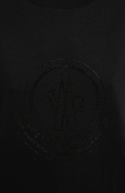 Хлопковый свитшот MONCLER черного цвета по цене 44550 руб., арт. G2-093-8G000-31-809LC, фото 5 Хлопковый свитшот MONCLER, арт. G2-093-8G000-31-809LC, фото 5