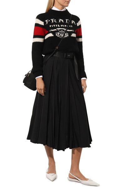 Женская юбка из вискозы PRADA, арт. P181SH-1R1S-F0002-211