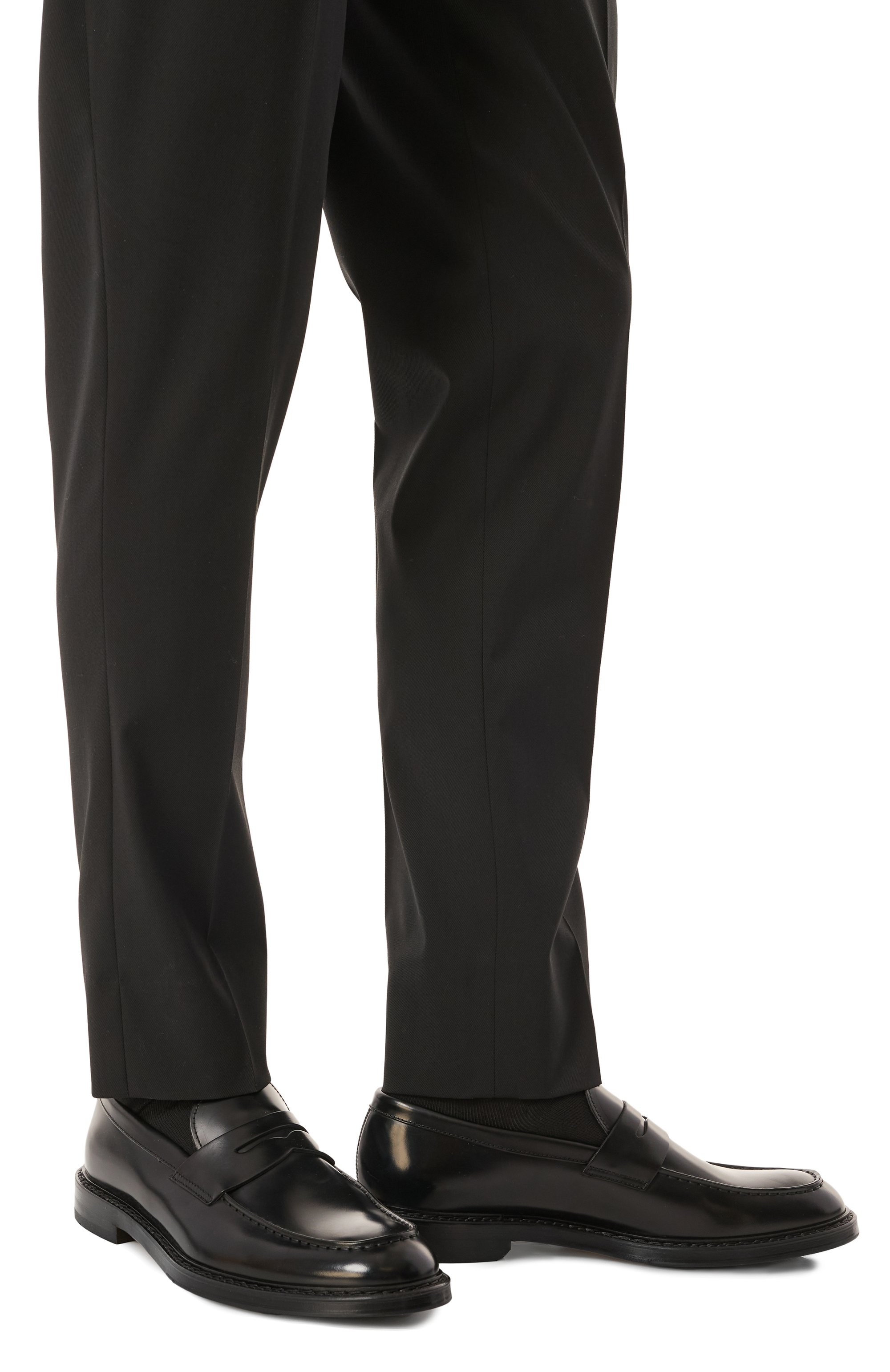 Кожаные пенни-лоферы DOUCAL'S, арт. DU2528SIEWUF007N, фото 3