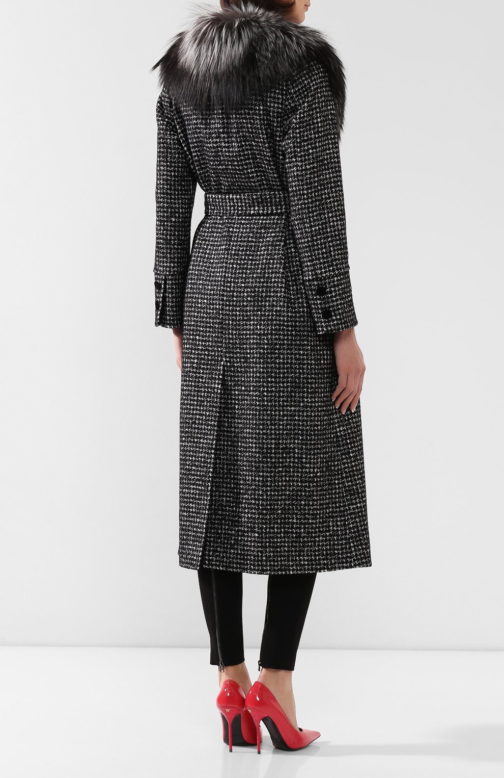 Пальто с меховым воротником DOLCE & GABBANA, арт. F0X16T/FMMEZ, фото 4