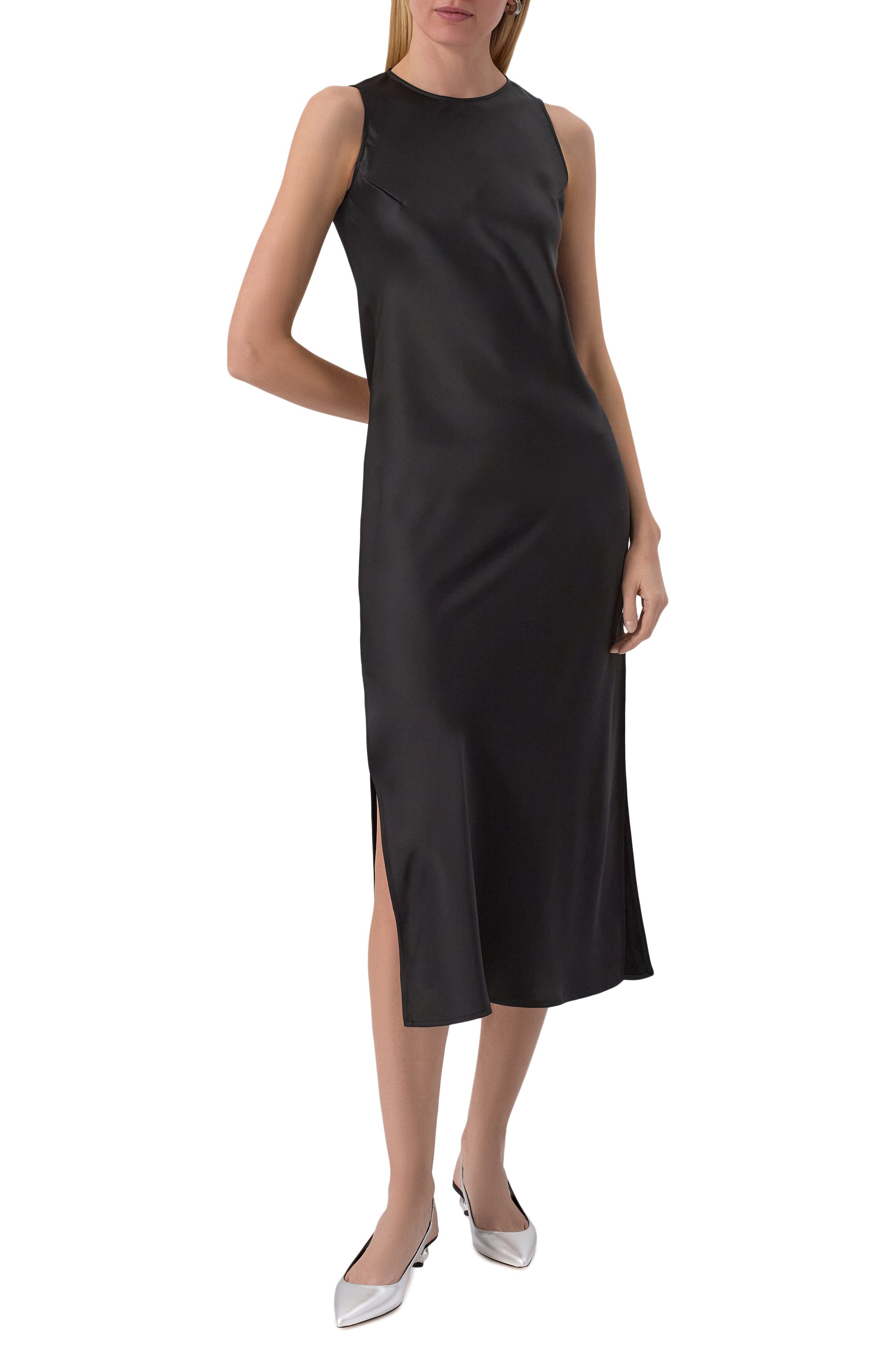 Атласное платье HERNO, арт. AB000037D/12506, фото 3