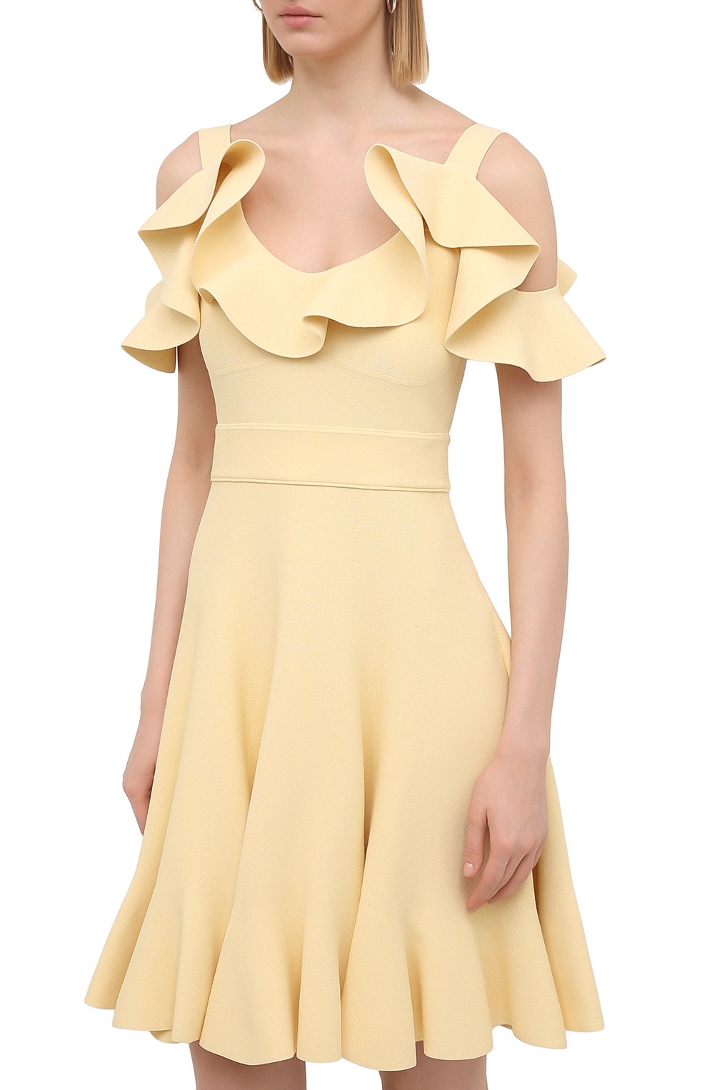 Платье из вискозы ALEXANDER MCQUEEN, арт. 659362/Q1ATV, фото 3