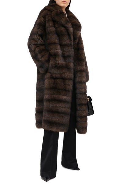 Шуба из меха соболя VALENTINO, арт. SF3FA7403AF, фото 2