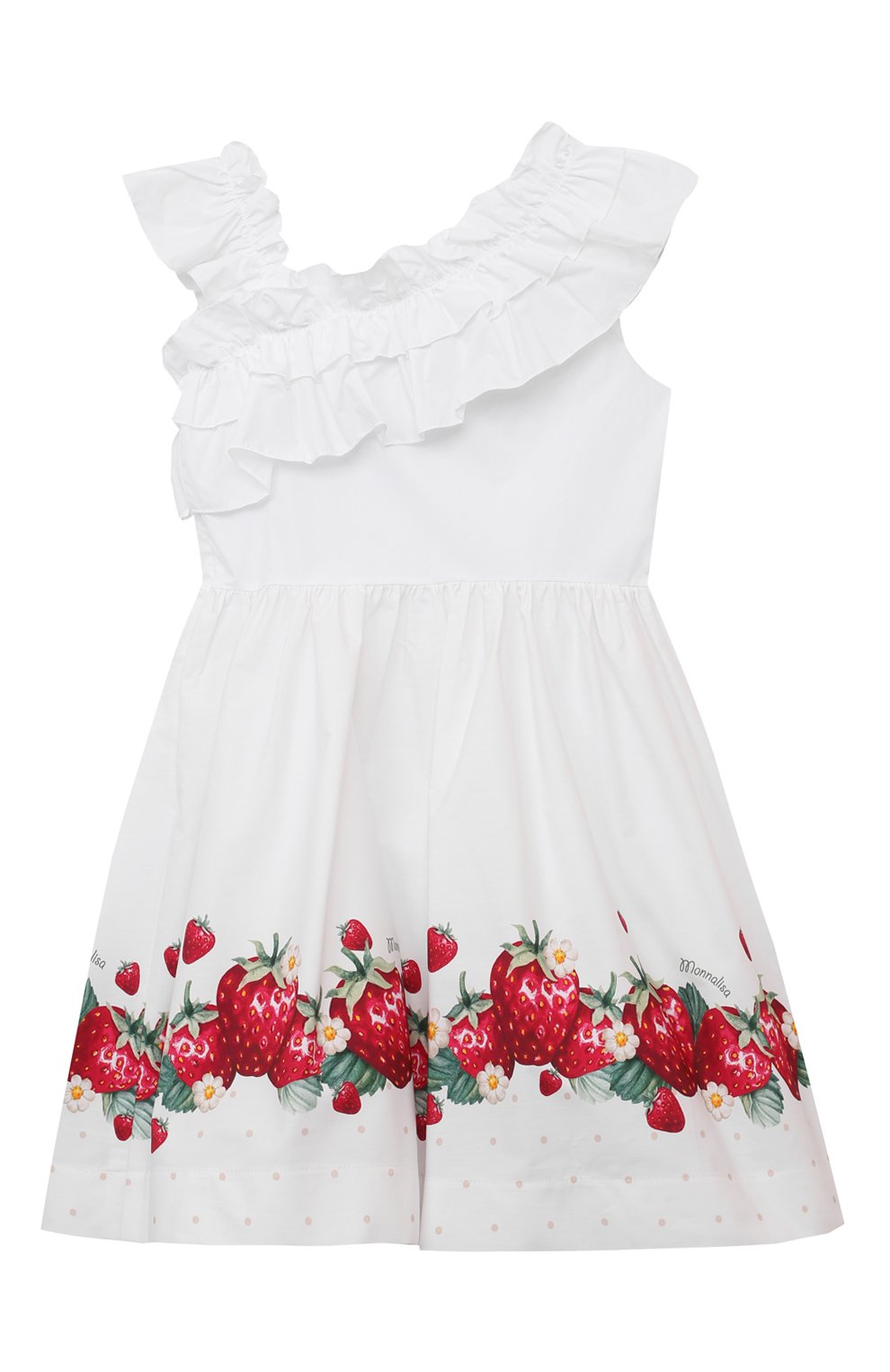 Хлопковое платье MONNALISA, арт. 11C920, фото 2