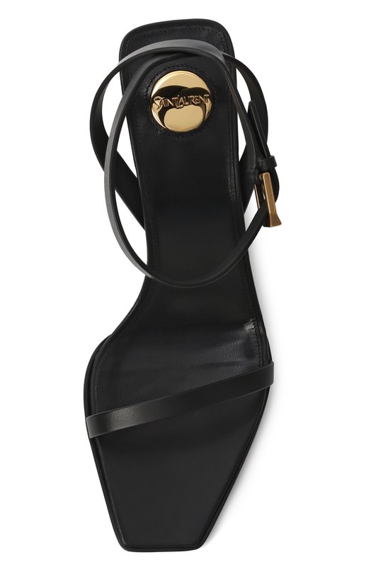 Кожаные босоножки May Saint Laurent 822392/DWE00 Чёрный  822392/DWE00 Фото 6