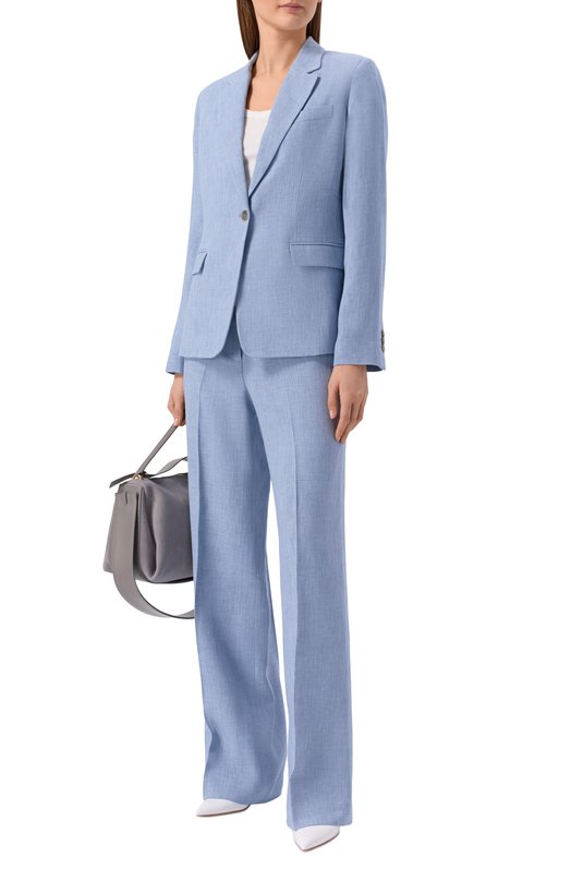 Жакет изо льна и вискозы P.A.R.O.S.H. D420411/BLINK Голубой  D420411/BLINK Фото 2