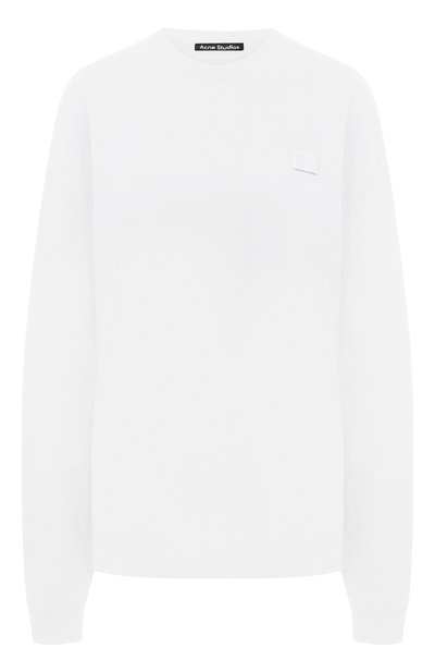 Женская хлопковый лонгслив ACNE STUDIOS, арт. CL0087/W