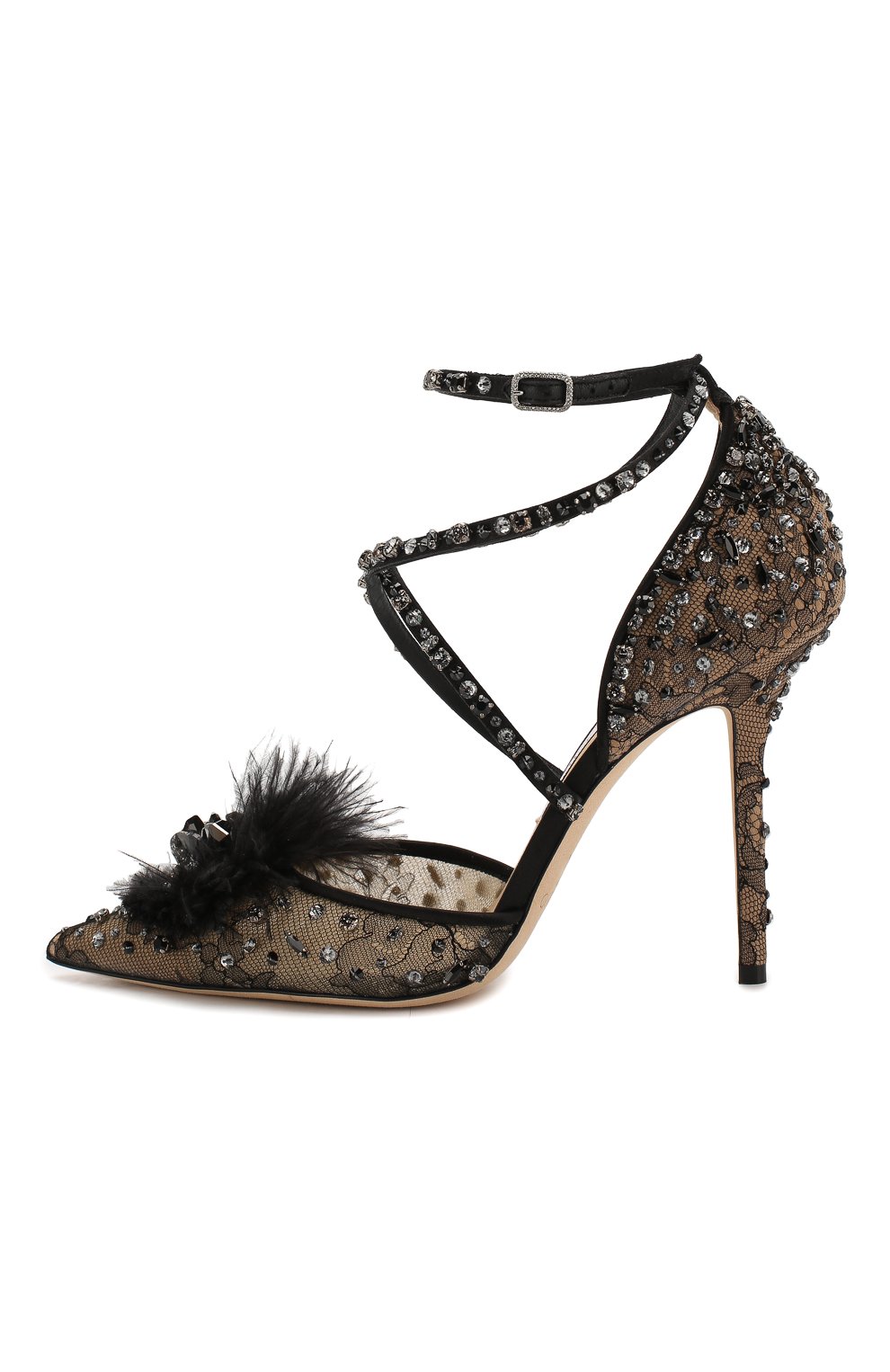 Текстильные туфли odette 100 JIMMY CHOO, арт. ODETTE100WQQ, фото 3