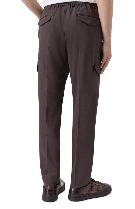 Шерстяные брюки Berwich SUB25/FA1251X Коричневый  SUB25/FA1251X Фото 4