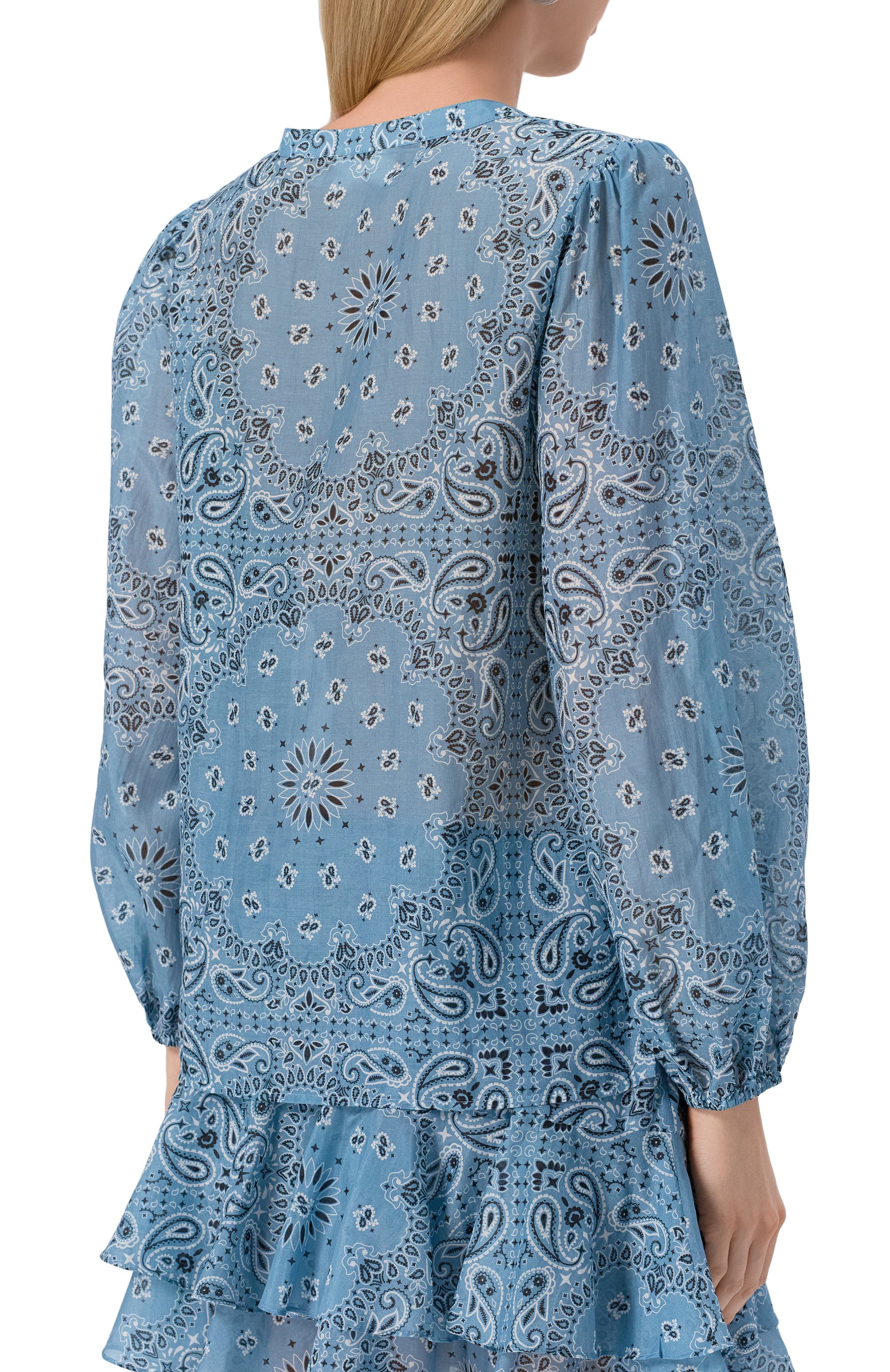 Блузка из хлопка и шелка MC2 SAINT BARTH, арт. STBW HARPER/03091H, фото 4