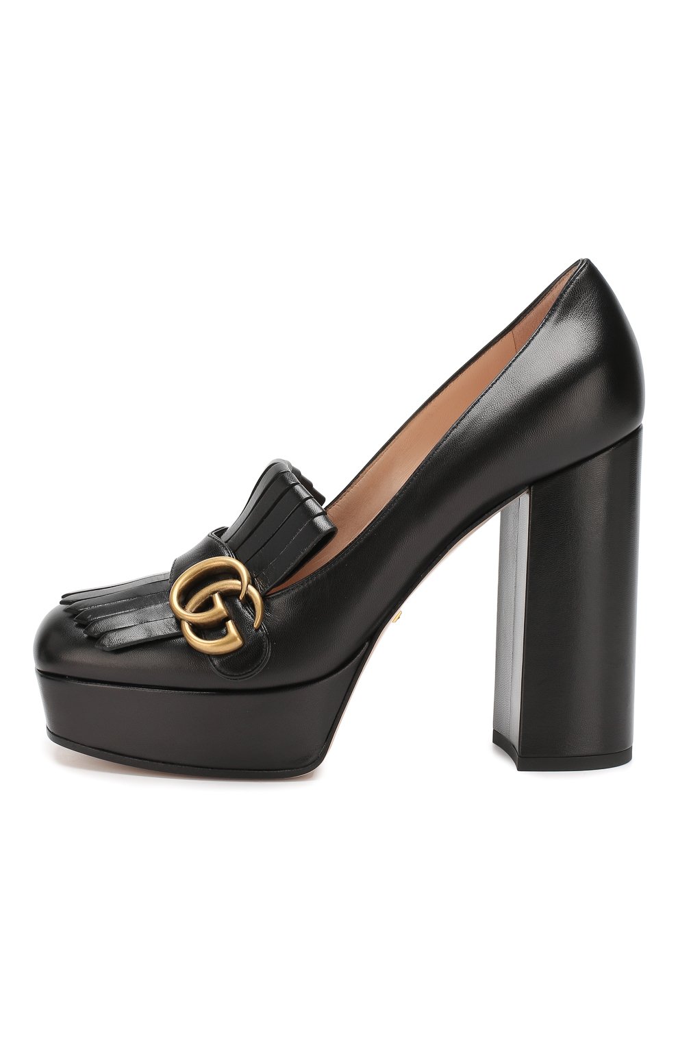 Кожаные туфли gg marmont GUCCI, арт. 573019/C9D00, фото 3