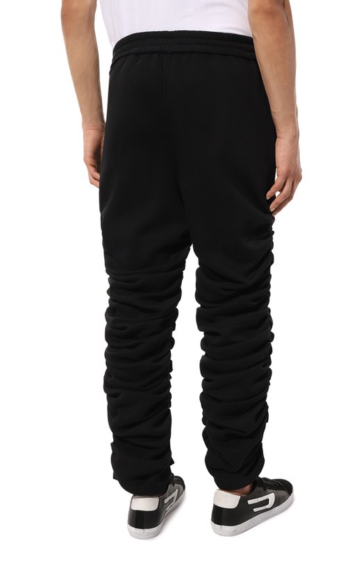 Хлопковые брюки CHMPS PARISSE Чёрный, фото 4