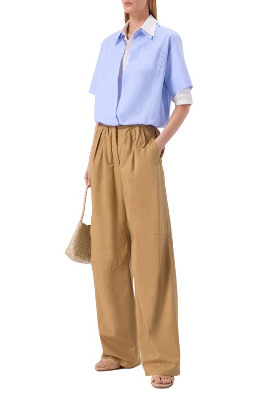 Хлопковая рубашка Dorothee Schumacher 448516 Голубой  448516 Фото 2