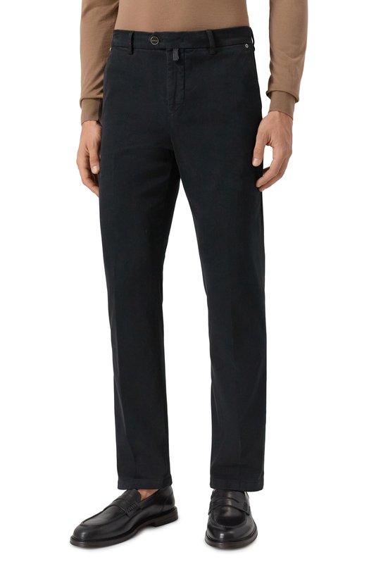 Хлопковые брюки Kiton UFPPERK0100H22 Чёрный  UFPPERK0100H22 Фото 3