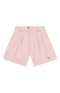 Детские шорты ELIE SAAB JUNIOR светло-розового цвета, арт. EFPA008 TS0802 | Фото 1 (Нос: Не проставлено; Материал внешний: Синтетический материал; Случай: Формальный; Ростовка одежда: 10 - 11 лет | 140 - 146см, 13 - 15 лет | 158 см, 12 лет | 152 см, 6 лет | 116 см, 8 лет | 128 см)