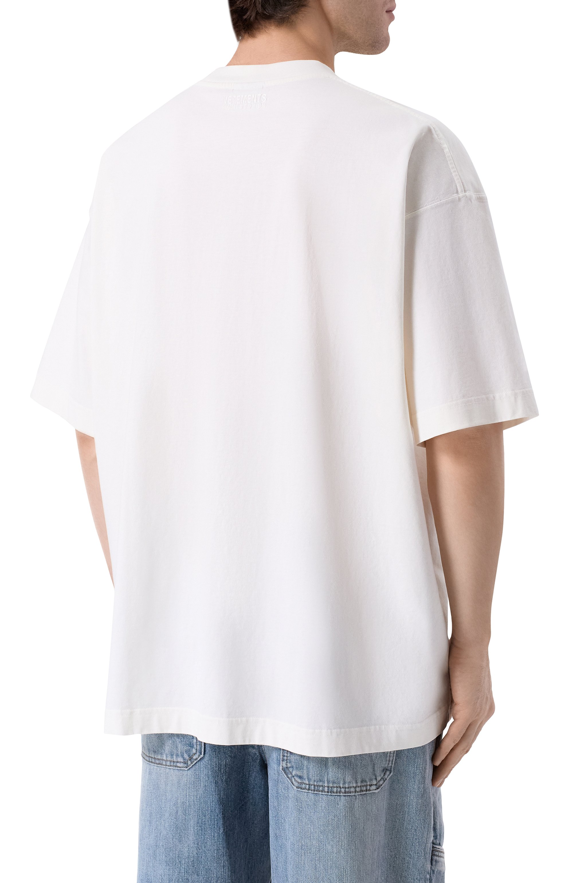 Хлопковая футболка VETEMENTS, арт. ME76TR168V/1200 LIGHT JERSEY, фото 4