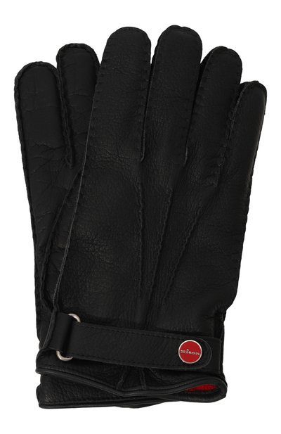 Мужские кожаные перчатки KITON, арт. UGU023K0257F10