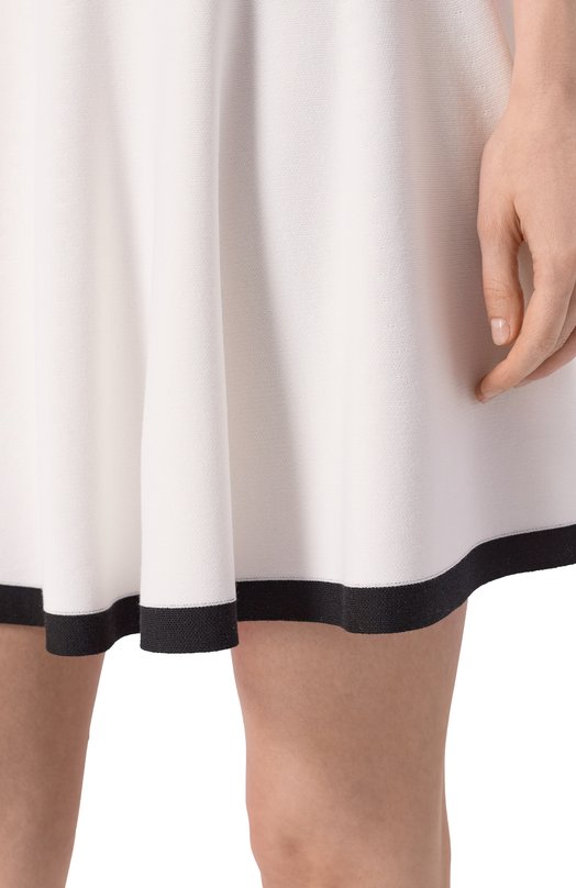 Юбка из хлопка и вискозы Nina Ricci 26PMJU025/ML0596 Белый  26PMJU025/ML0596 Фото 5