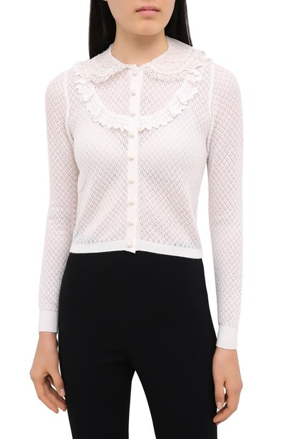 Кардиган из кашемира и шелка MIU MIU, арт. MMF285-1KV2-F0009, фото 4