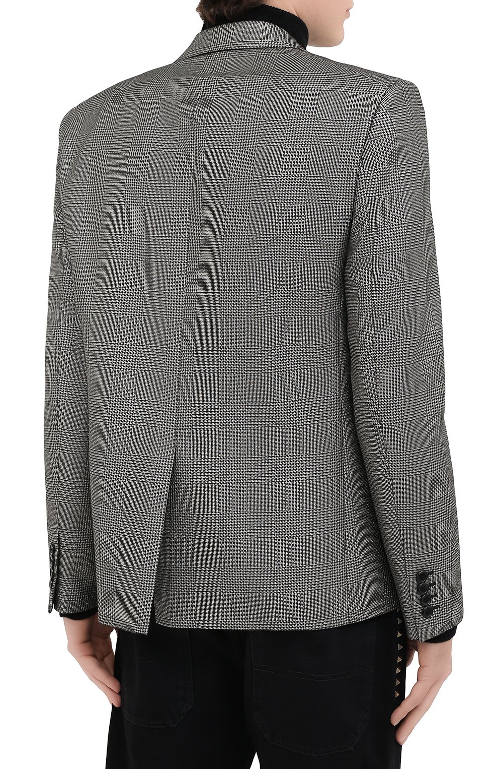 Пиджак из шерсти и вискозы SAINT LAURENT, арт. 600331/Y1B55, фото 4