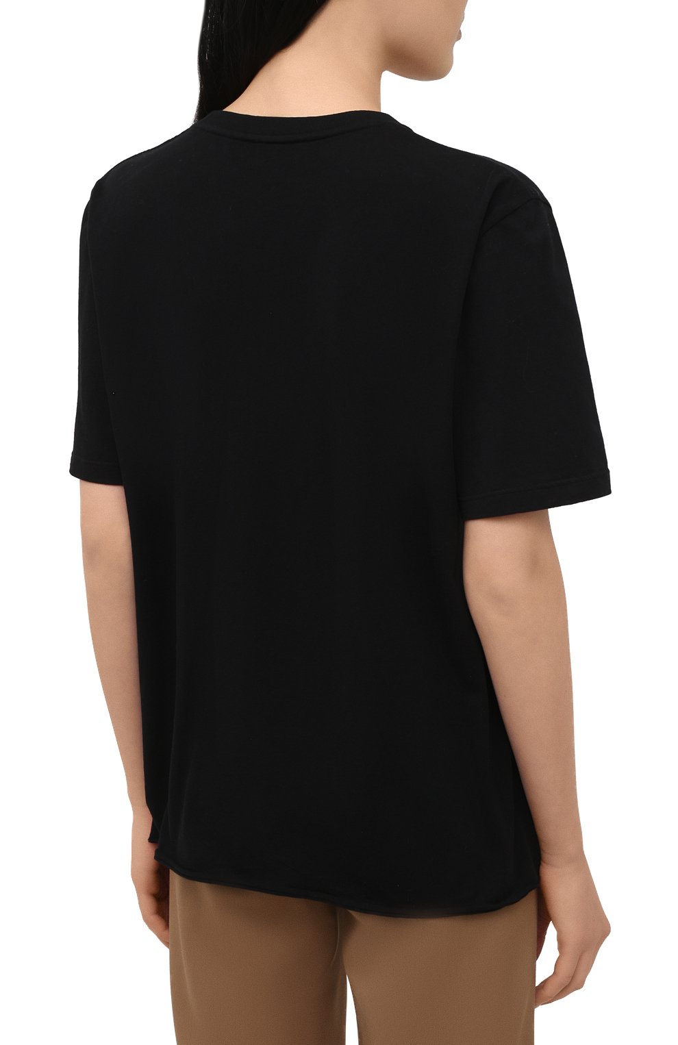 Хлопковая футболка SAINT LAURENT, арт. 631852/YBVX2, фото 4