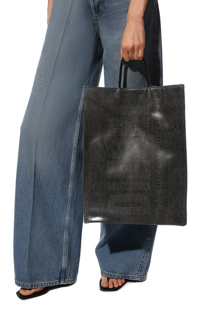 Сумка-шопер dsl DIESEL черного цвета по цене 31400 руб., арт. X08919/P4637, фото 2 Сумка-шопер dsl DIESEL, арт. X08919/P4637, фото 2