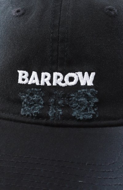 Хлопковая бейсболка BARROW черного цвета по цене 8755 руб., арт. S5BWMABC099, фото 4 Хлопковая бейсболка BARROW, арт. S5BWMABC099, фото 4