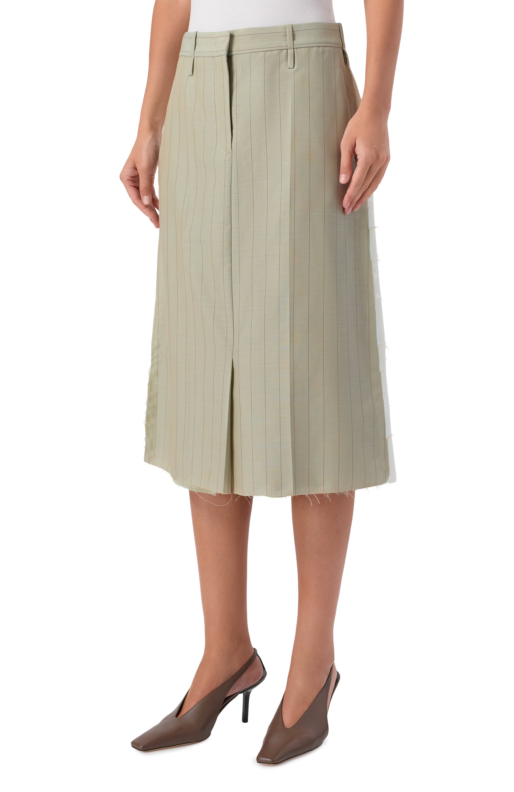 Юбка из шерсти и вискозы JIL SANDER, арт. J02MA0332/J40275, фото 3