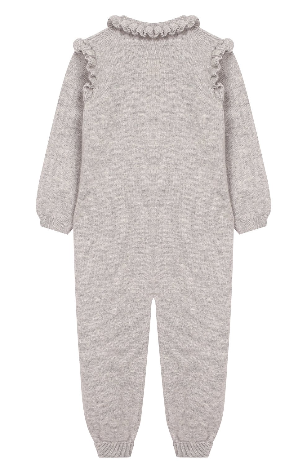 Кашемировый комбинезон BABY T серого цвета по цене 17950 руб., арт. 19AIC871T/18M-2A, фото 2 Кашемировый комбинезон BABY T, арт. 19AIC871T/18M-2A, фото 2
