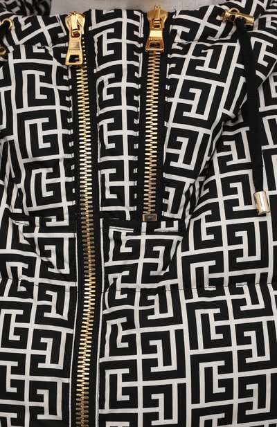 Пуховый жилет BALMAIN черно-белого цвета по цене 214500 руб., арт. WF1T0009/I710, фото 5 Пуховый жилет BALMAIN, арт. WF1T0009/I710, фото 5