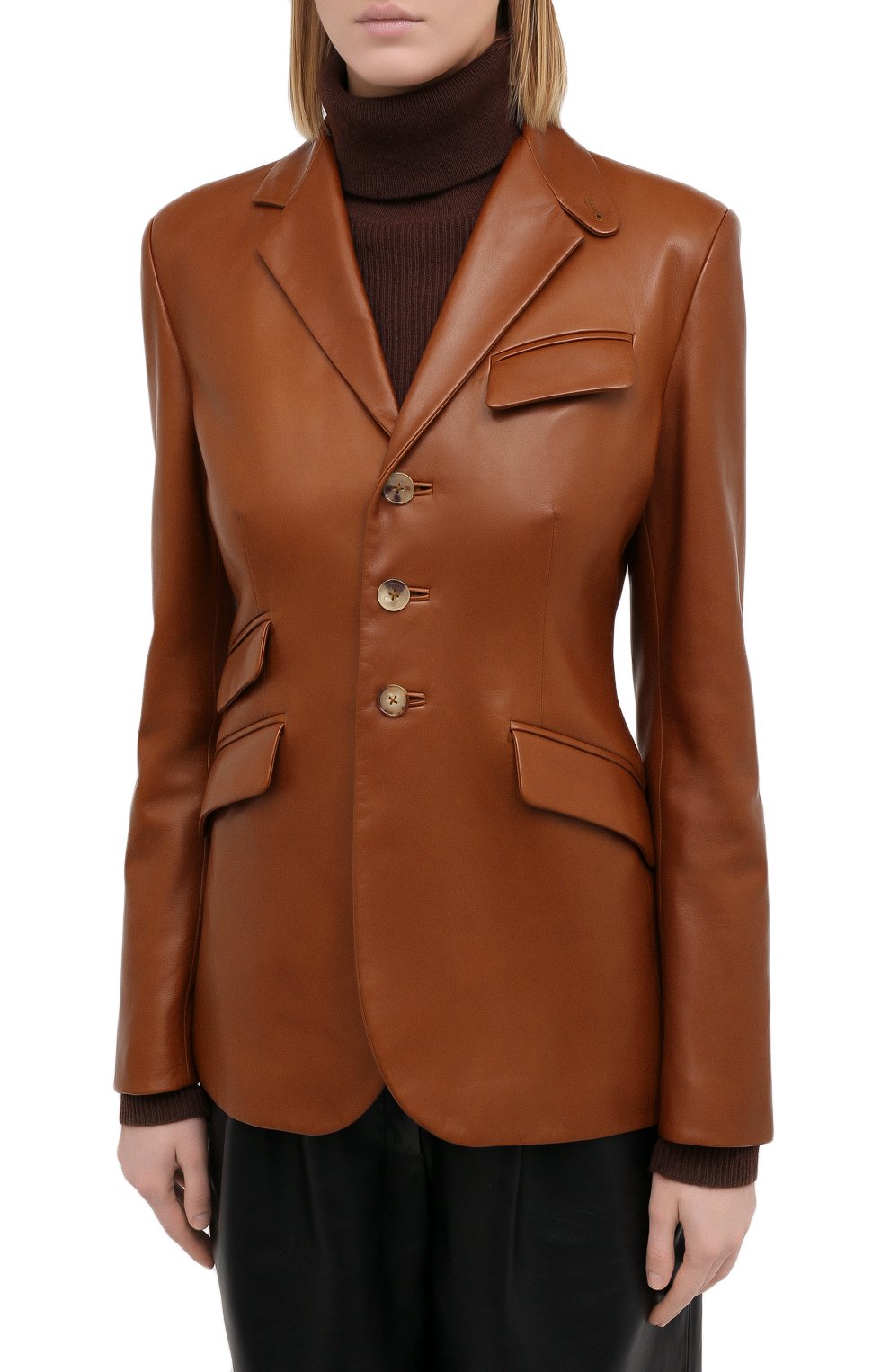 Кожаный жакет RALPH LAUREN, арт. 290815804, фото 3