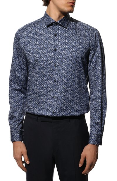 Хлопковая сорочка ZILLI, арт. MFX-30343Z-@/ZSV01, фо�то 3