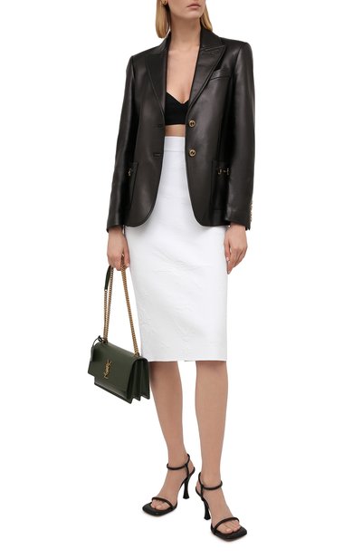 Юбка из вискозы ALEXANDER MCQUEEN белого цвета по цене 134500 руб., арт. 667773/Q1AVB, фото 2 Юбка из вискозы ALEXANDER MCQUEEN, арт. 667773/Q1AVB, фото 2