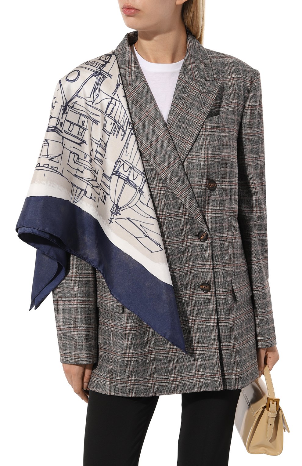 Шелковый платок KITON, арт. D53754XC5028, фото 2