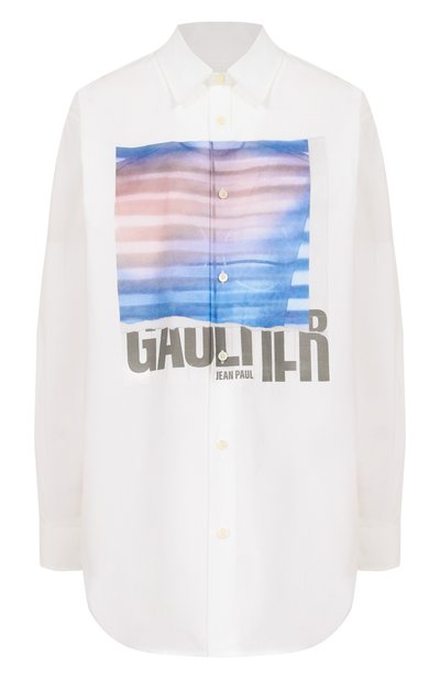 Женская хлопковая рубашка JEAN PAUL GAULTIER, арт. 25/03-U-ST030/W013P