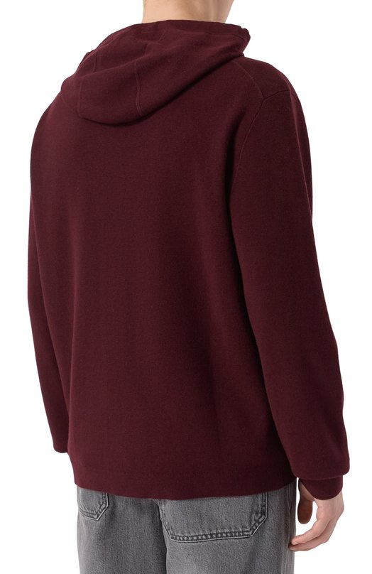 Толстовка из шерсти и хлопка 12 STOREEZ 134695 Бордовый  134695 Фото 4