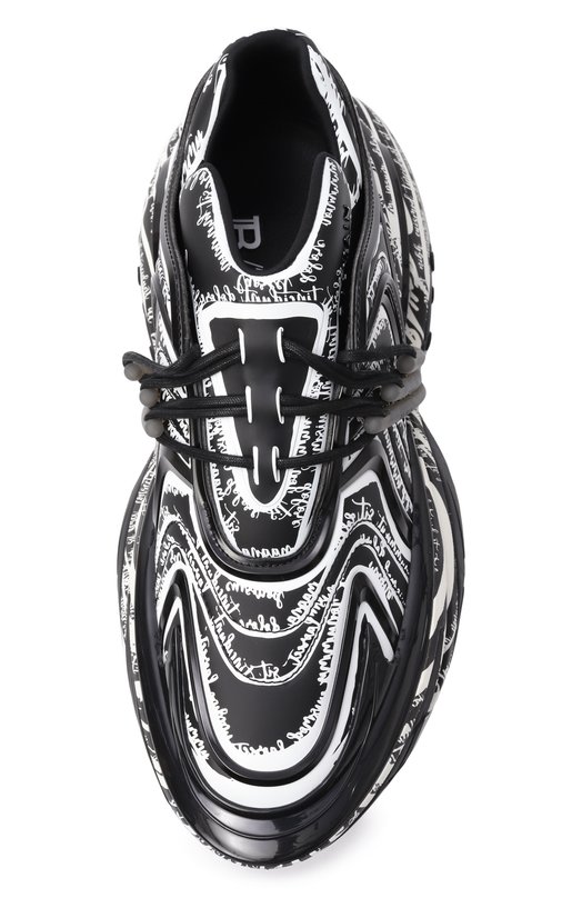 Комбинированные кроссовки Unicorn Balmain EM1VI362/KRCT Чёрно-белый  EM1VI362/KRCT Фото 6
