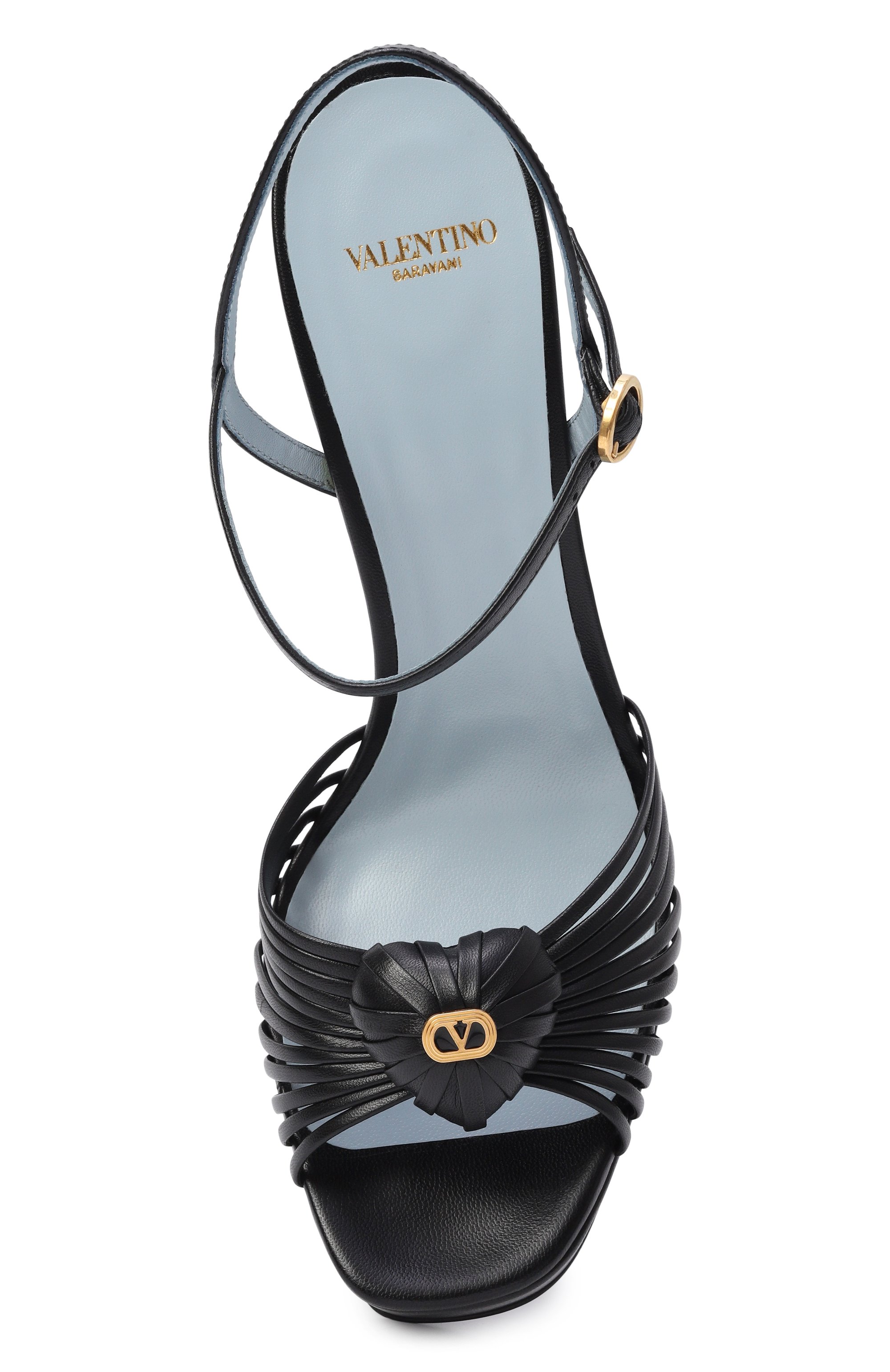 Кожаные босоножки royal 115 VALENTINO черного цвета по цене 145500 руб., арт. 8W2S0LY2/DMD, фото 6 Кожаные босоножки royal 115 VALENTINO, арт. 8W2S0LY2/DMD, фото 6